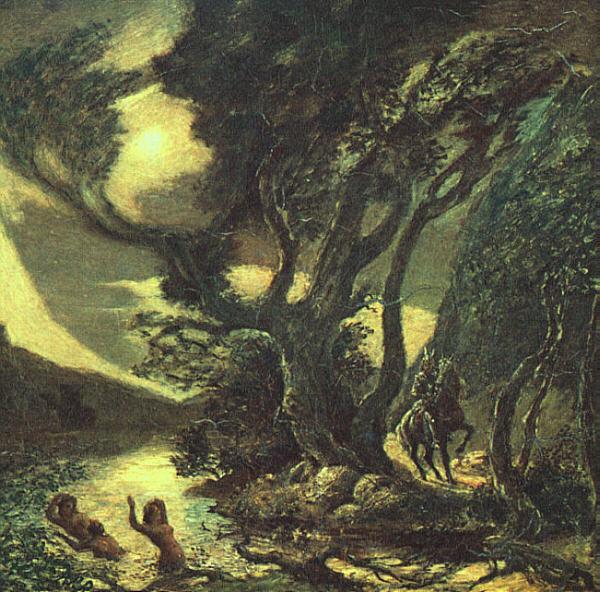 Albert Pinkham Ryder Siegfried and the Rhine Maidens